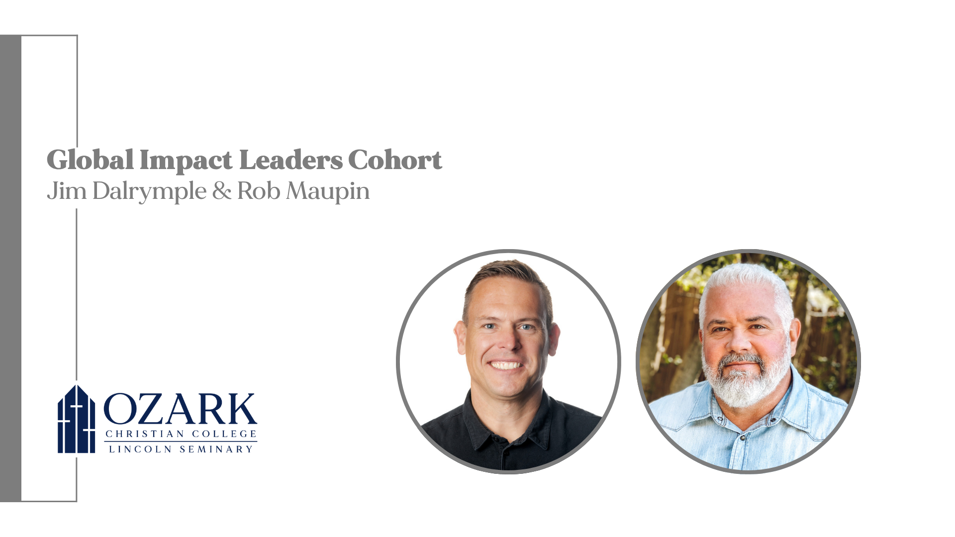 Ron Maupin and Jim Dalrymple banner
